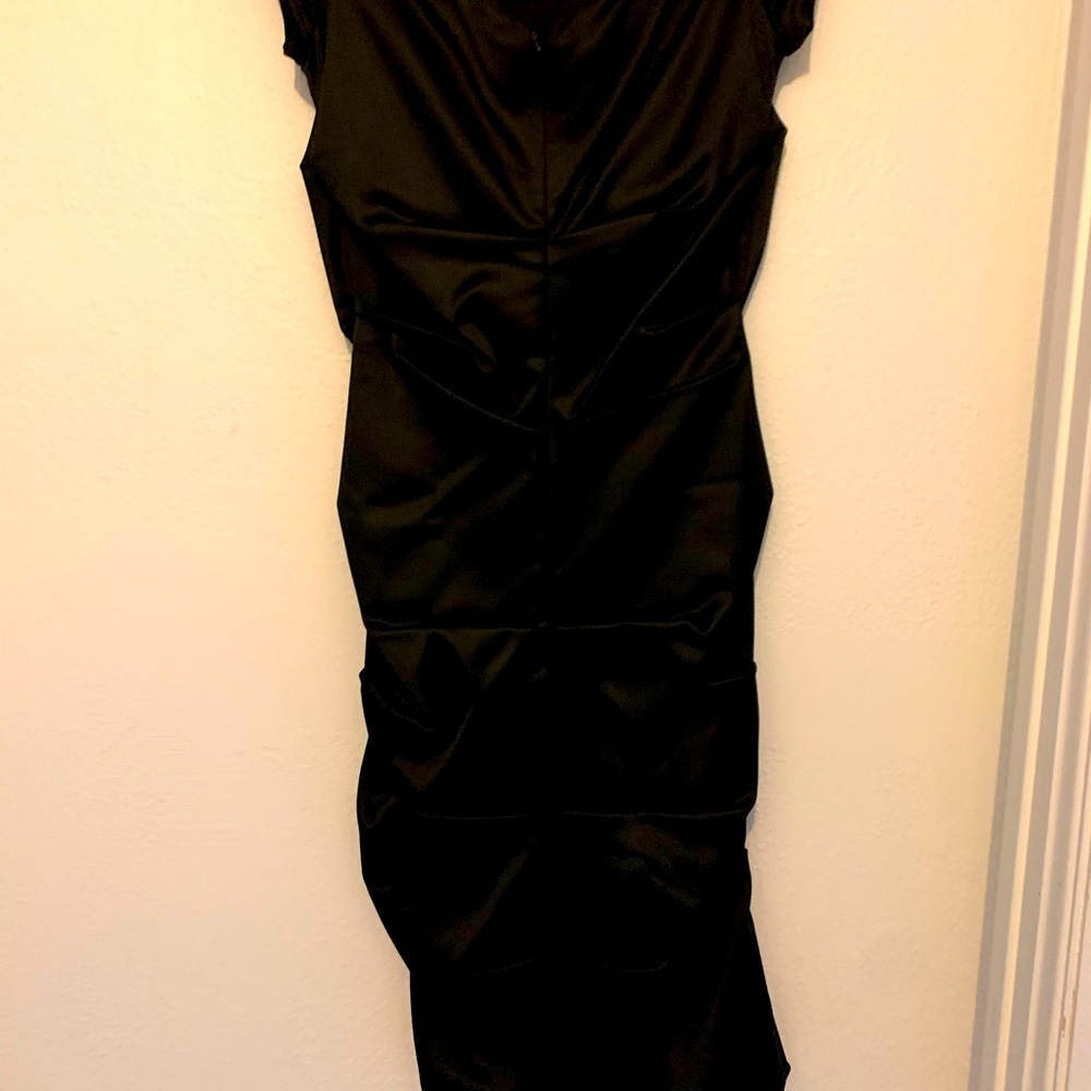 Gorgeous Jovani satin ruched dress. Worn once